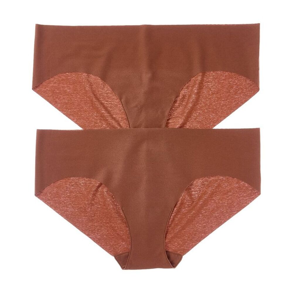 Commando® Womens Commando Set Of 2 Bikini Bottom, Brown
